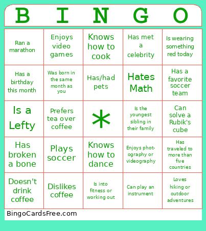 Bingo Cards Free Pdf Printable Game, Title: BINGO