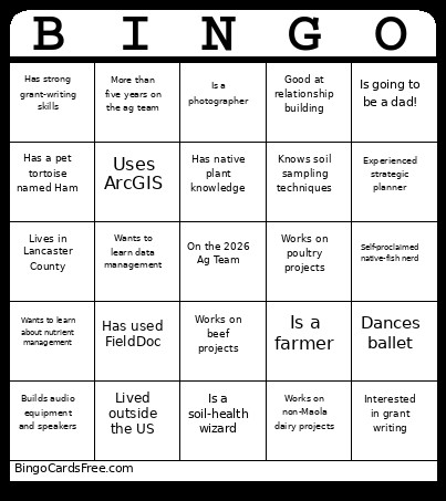 2 Bingo Card