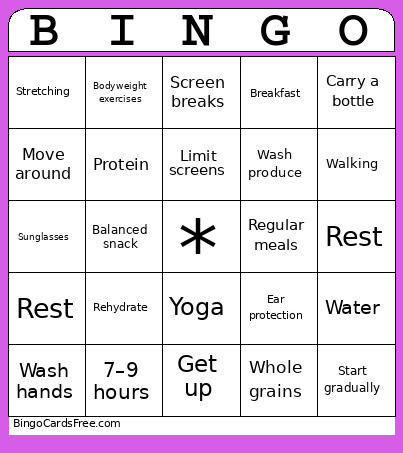 2 Bingo Card