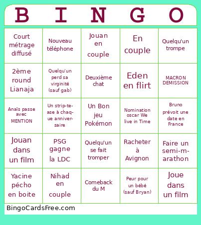 BINGO 2025 Cards Free Pdf Printable Game, Title: BINGO