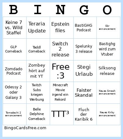 Bingo 2025