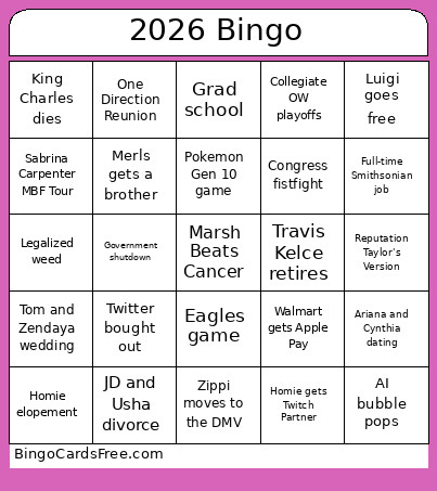 2026 Bingo Card 4