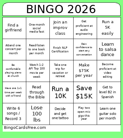 2026 Bingo Card 4