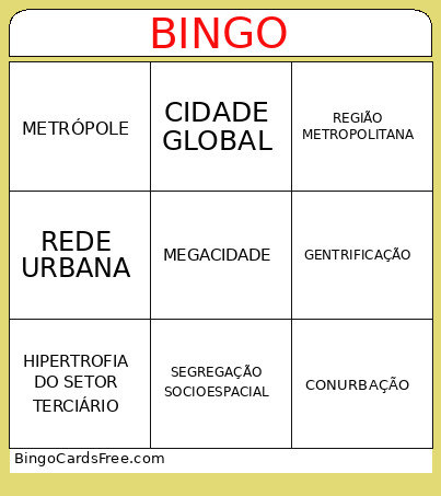 Bingo Card