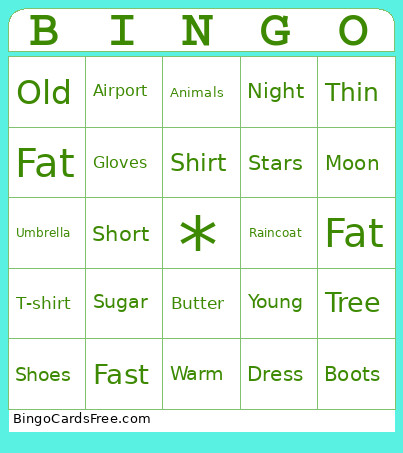 Bingo Card