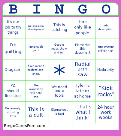 Bingo Card