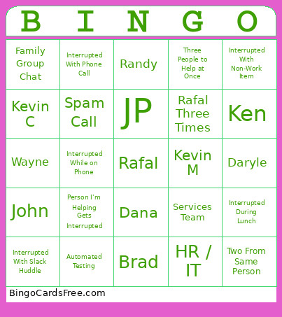 Bingo Card