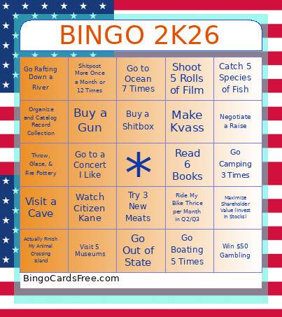2K26 Bingo Card