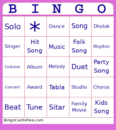 Bingo Card