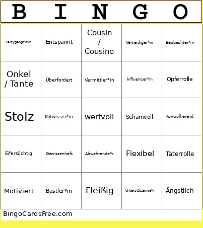 Bingo Card