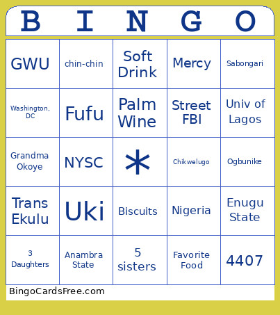 Bingo Card