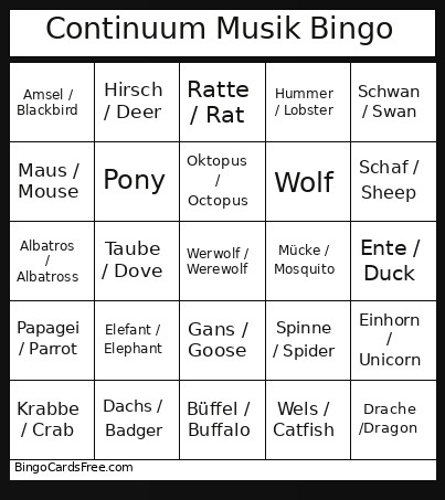 Bingo Card