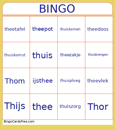 Bingo Card 2