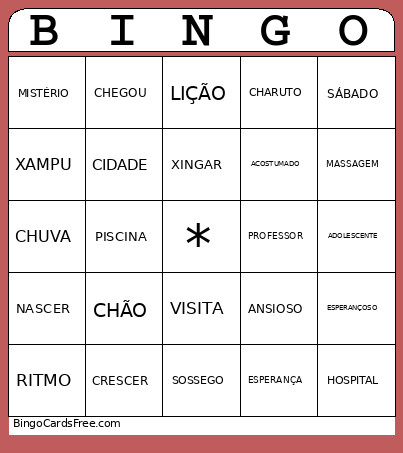 Bingo Card