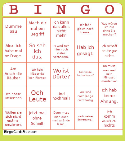 Bingo Card