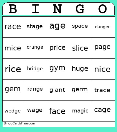 Bingo Card