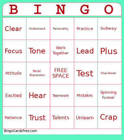 Bingo Card