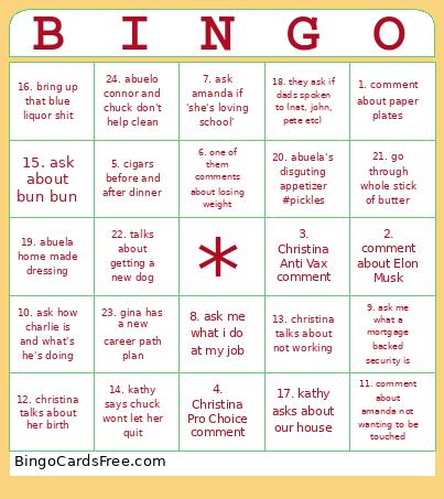 Bingo Card