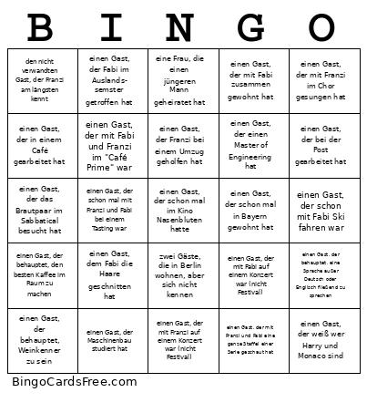 Bingo Card