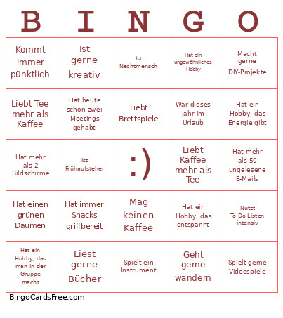 Bingo Card
