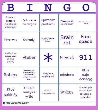 Bingo Card
