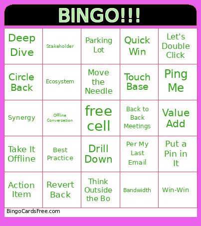 !!! Bingo Card