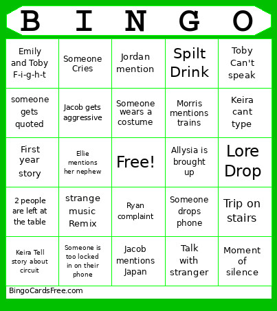 Bingo Card