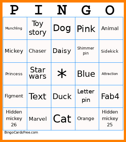 Bingo Card