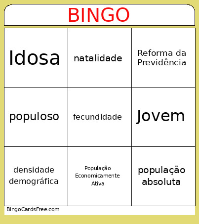 Bingo Card