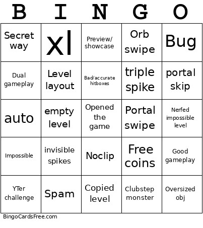 Bingo Card