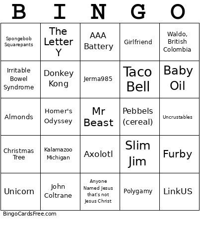 Bingo Card