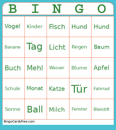 Bingo Card 2