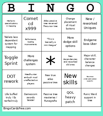 Bingo Card