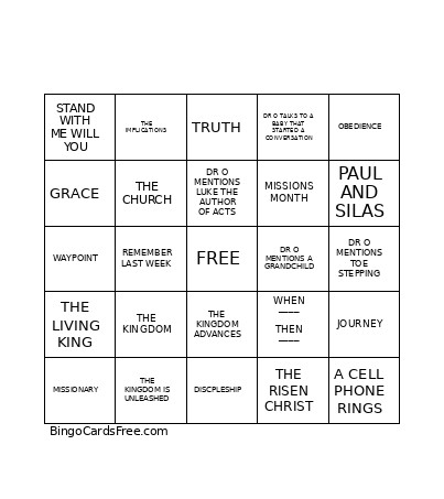Bingo Card