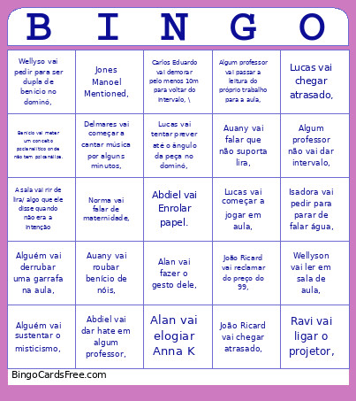 Bingo Card