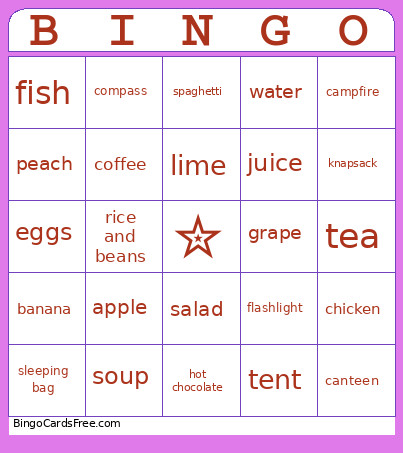 Bingo Card