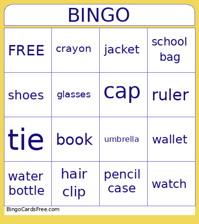Bingo Card 2