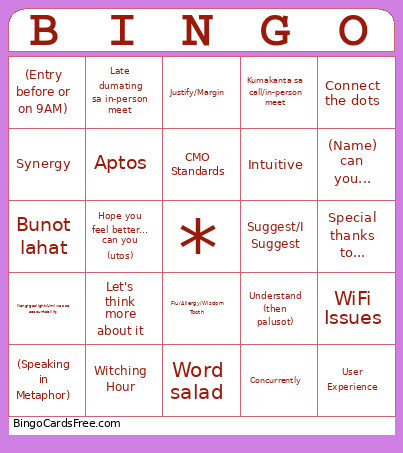 Bingo Card