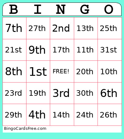 9P3 Bingo Card