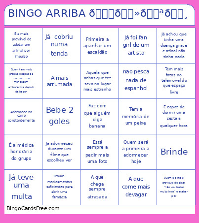 ARRIBA 💃🏻🇪🇸 Bingo Card