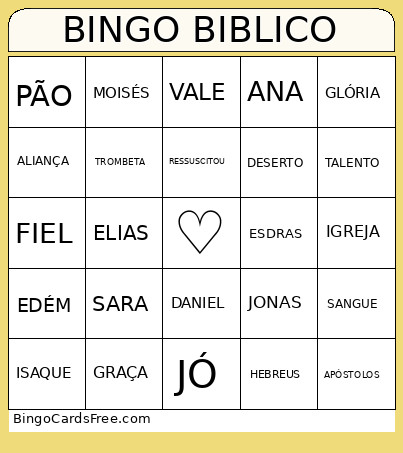 BIBLICO Bingo Card