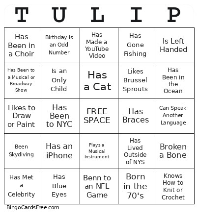 Board 3 Bingo Card