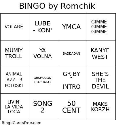 BINGO by Romchik