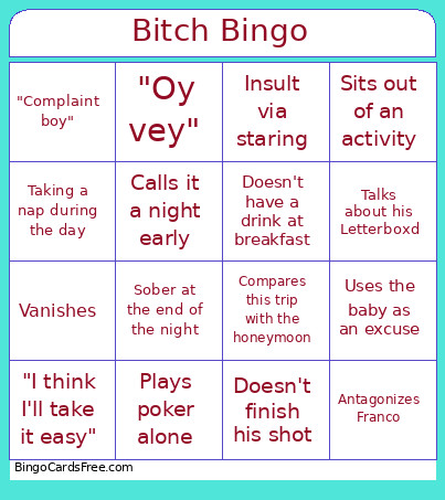 1 Bingo Card