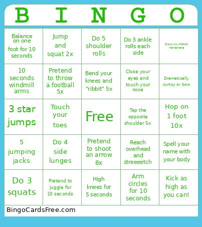 Bingo Card 2