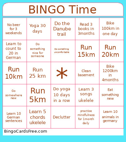 To Dom Bingo Card