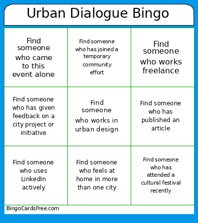 Networking Event Bingo Card