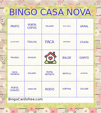 CASA NOVA Bingo Card