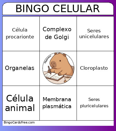 CELULAR Bingo Card