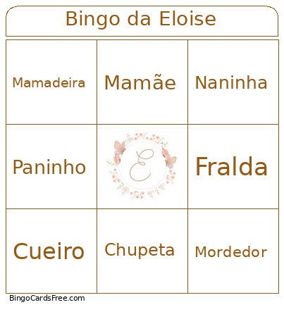 Da Eloise Bingo Card